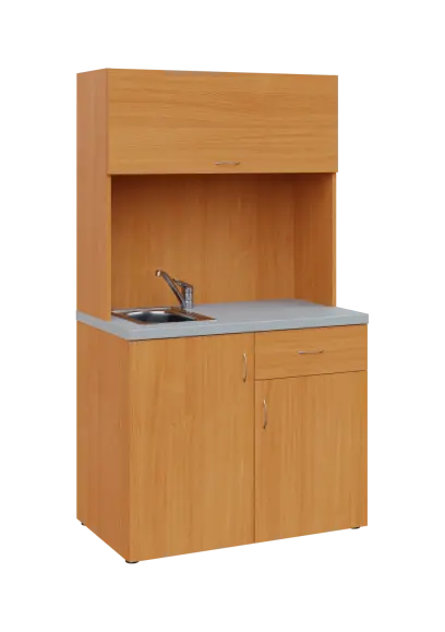 KUCH - SIMPLE 3 kuchyňka s výklopem (dřez + baterie), 1800x1000x6000 mm, buk royal